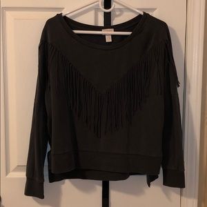 Fringe sweater!